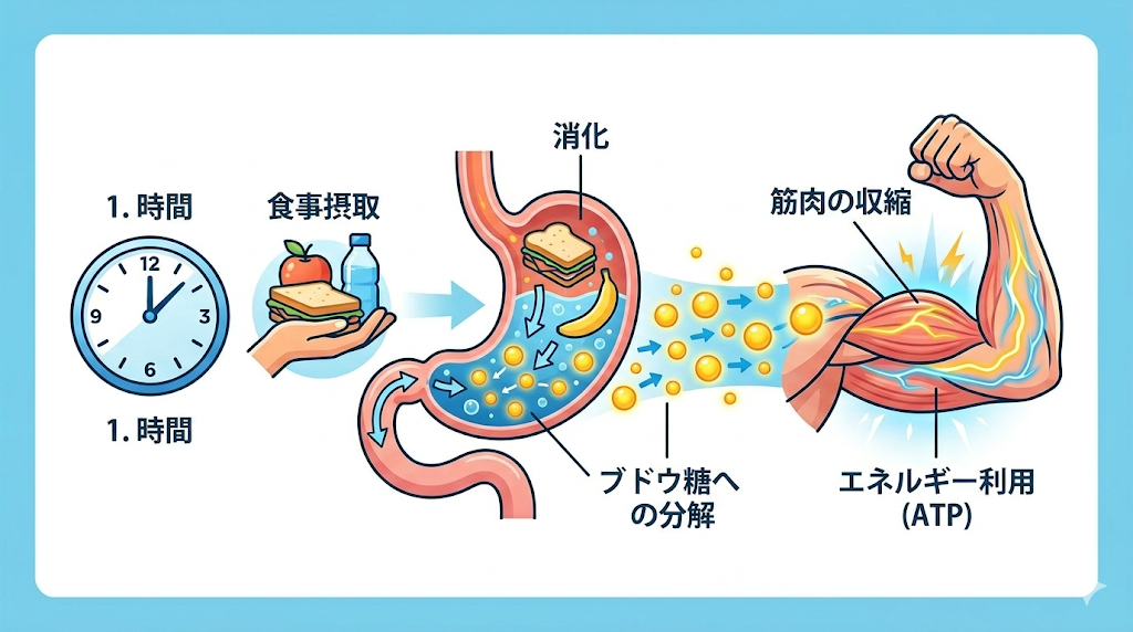 筋トレは食後何時間空けるべき？消化とパフォーマンスの関係